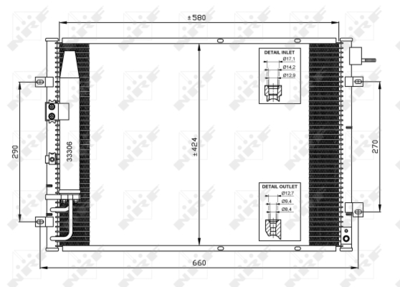Конденсатор, кондиционер WILMINK GROUP WG2160945 для KIA SORENTO