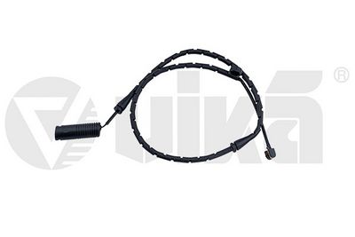 Warning contact, brake pad wear