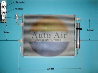 Condenser, air conditioning Auto Air Gloucester 16-9952