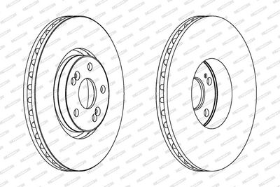 BREMSSCHEIBE FERODO DDF1368C1 1