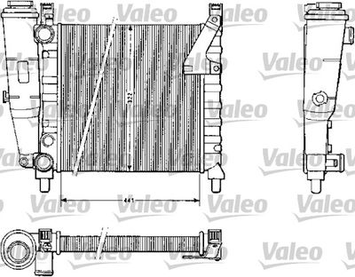 VALEO 883813 Радиатор охлаждения двигателя  для FIAT DUNA (Фиат Дуна)