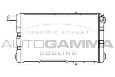 Радиатор, охлаждение двигателя AUTOGAMMA 102968 для SAAB 99