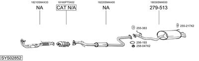 ABGASANLAGE BOSAL SYS02852