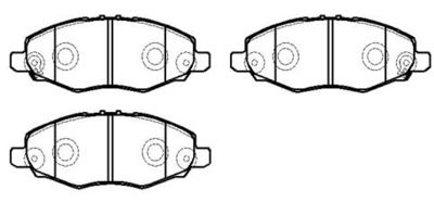 HSB GOLD HP5243 Тормозные колодки и сигнализаторы для TOYOTA HILUX VII Пикап (_N1_, _N2_, _N3_) 2.5 D-4D (KUN15_)