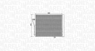 MAGNETI MARELLI Kondensator, Klimaanlage