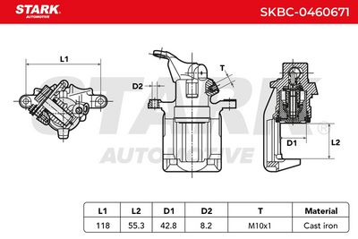 спирачен апарат STARK SKBC-0460671
