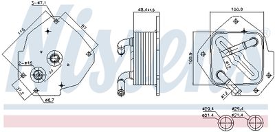 RADIATOR ULEI ULEI MOTOR NISSENS 91456 4