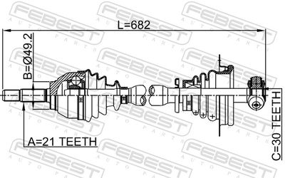 Drive Shaft 2414-LOGLH