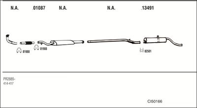 Układ wydechowy WALKER CI50166