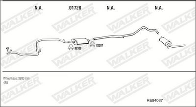 Изпускателна система WALKER RE94037