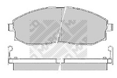MAPCO 6606 Тормозные колодки и сигнализаторы  для HYUNDAI PORTER (Хендай Портер)