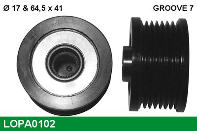 Alternator - sprzęgło jednokierunkowe LUCAS LOPA0102