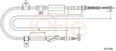 CABLU FRANA DE PARCARE