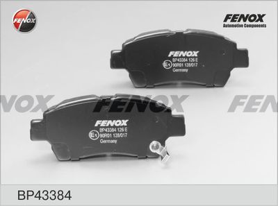 Комплект тормозных колодок, дисковый тормоз FENOX BP43384 для TOYOTA PROBOX