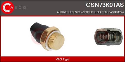 COMUTATOR TEMPERATURA VENTILATOR RADIATOR CASCO CSN73K01AS