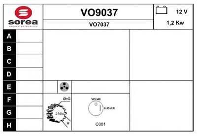 STARTER SNRA VO9037