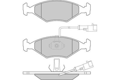 Комплект тормозных колодок, дисковый тормоз E.T.F. 12-0776 для FIAT ALBEA