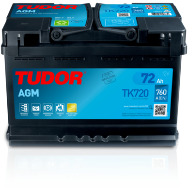 TUDOR TK720 Аккумулятор  для VOLVO V40 (Вольво В40)