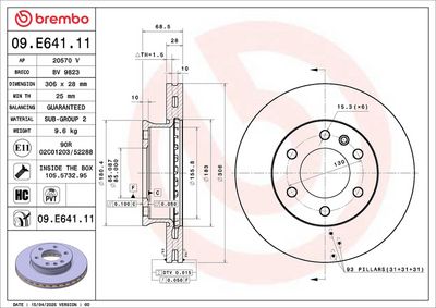 BREMBO Stabdžių diskas