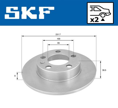 DISC FRANA SKF VKBD90023S2 1