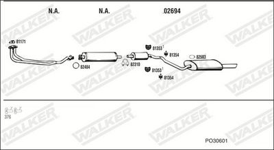 Изпускателна система WALKER PO30601