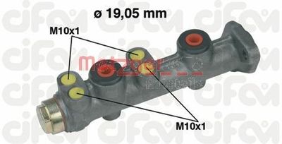 METZGER 202-150 Главный тормозной цилиндр  для FIAT CINQUECENTO (Фиат Кинqуекенто)