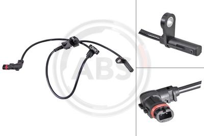 Czujnik, prędkość obrotowa koła A.B.S. 31707
