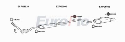 Układ wydechowy EUROFLO PG406204004A00