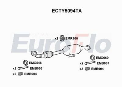 Katalizator EUROFLO 174100TA90