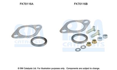 Zestaw montażowy, rura wydechowa BM CATALYSTS FK70116