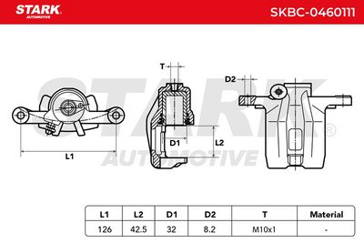 спирачен апарат STARK SKBC-0460111