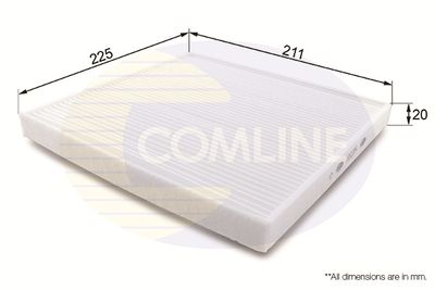 Filter, interior air COMLINE EKF260