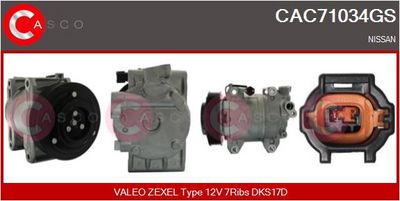 COMPRESOR CLIMATIZARE CASCO CAC71034GS