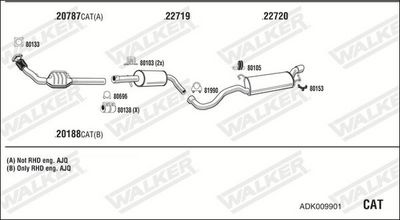 SISTEM DE ESAPAMENT WALKER ADK009901
