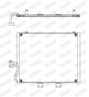 KONDENSATOR KLIMAANLAGE WALKER WCD00071 7