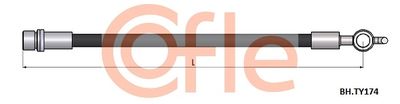 COFLE 92.BH.TY174 Тормозной шланг 
