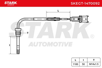 датчик, температура на изгорелите газове STARK SKEGT-1470092