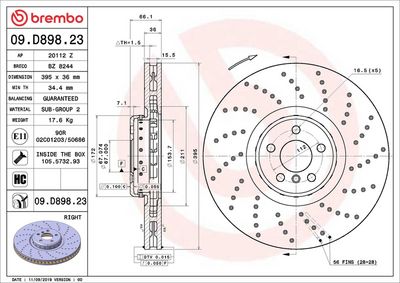 DISC FRANA BREMBO 09D89823 1