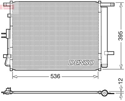 Конденсатор, кондиционер DENSO DCN43002 для KIA SOUL