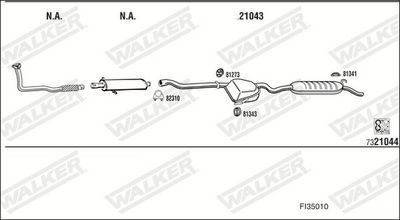 Изпускателна система WALKER FI35010