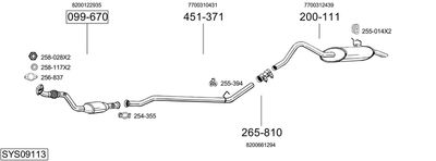 Układ wydechowy BOSAL SYS09113