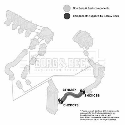 Charge Air Hose Borg & Beck BTH1267