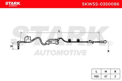 датчик, обороти на колелото STARK SKWSS-0350086