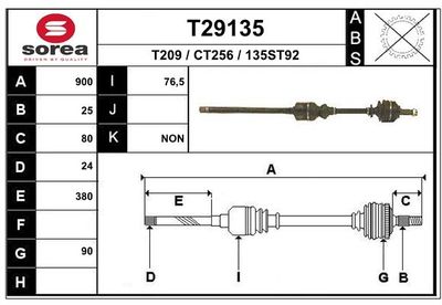 ANTRIEBSWELLE EAI T29135