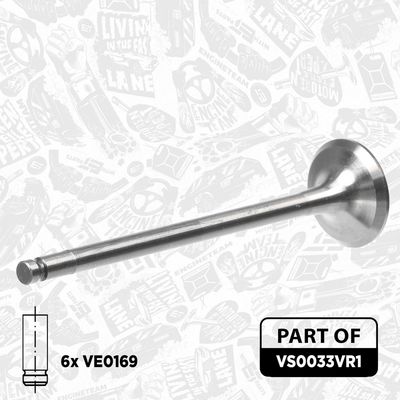 SET SUPAPE SUPAPă ADMISIE/EVACUARE ET ENGINETEAM VS0033VR1 3