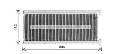 AVA QUALITY COOLING CN6339 Радиатор печки  для PEUGEOT 5008 (Пежо 5008)