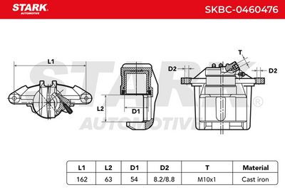 спирачен апарат STARK SKBC-0460476