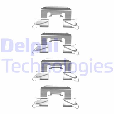 Комплектующие, колодки дискового тормоза DELPHI LX0507 для MAZDA 3