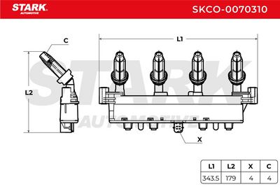 запалителна бобина STARK SKCO-0070310