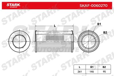 Воздушный фильтр Stark SKAF-0060270 для LANCIA DELTA